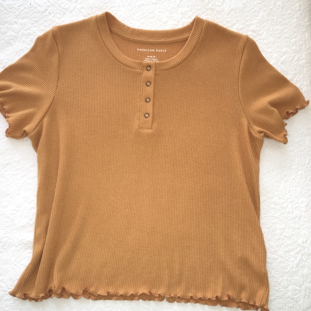 Mustard Yellow American Eagle Top